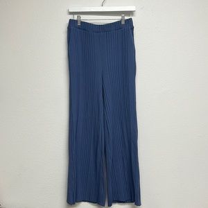 Organic Variegated Rib Palazzo Trouser